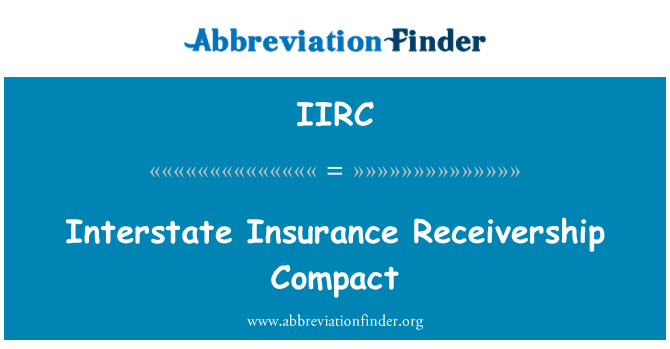 IIRC: Kompaktna Interstate zavarovanje prisilne poravnave