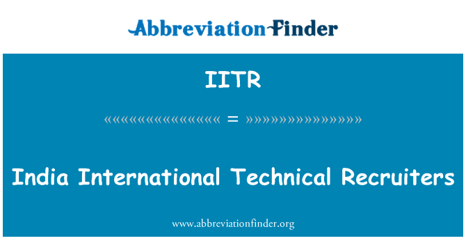 IITR: India International Technical Recruiters