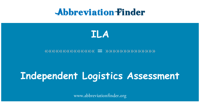 ILA: Evaluación independiente de la logística