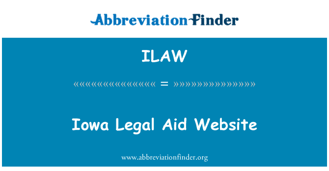ILAW: Sito Web di aiuto legale Iowa