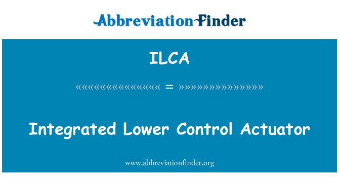ILCA: صمام التحكم السفلي المتكاملة