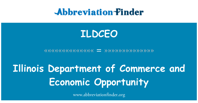 ILDCEO: Illinois Department of Commerce og økonomisk mulighed