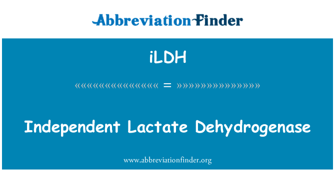 iLDH: Endepandan-Lactate