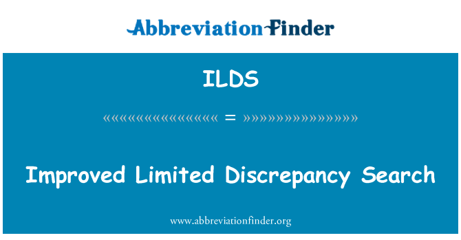 ILDS: Improved Limited Discrepancy Search