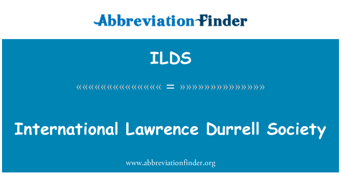 ILDS: International de Lawrence Durrell Society