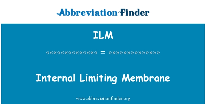 ILM: Intern tal-membrana li jillimita
