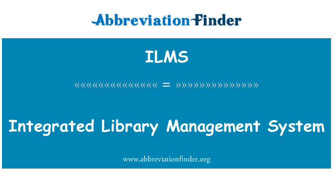 ILMS: Sistèm Gestion bibliyotèk entegre