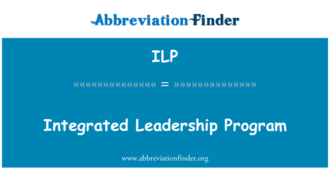 ILP: Geïntegreerde Leadership Program