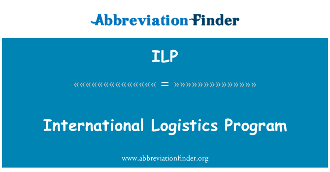 ILP: Program mezinárodní logistika