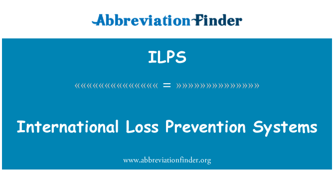 ILPS: Systémy pro prevenci ztráty mezinárodní