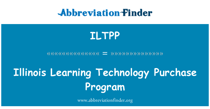 ILTPP: Nakup Program Illinois učne tehnologije