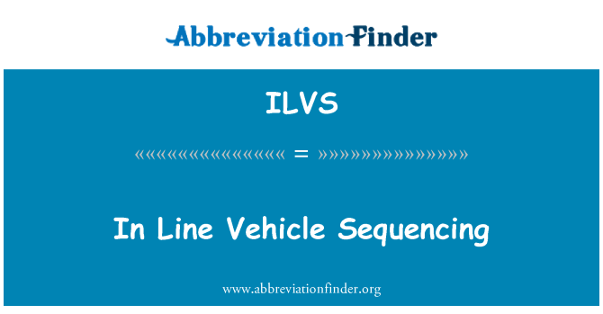 ILVS: ในรายการลำดับรถ