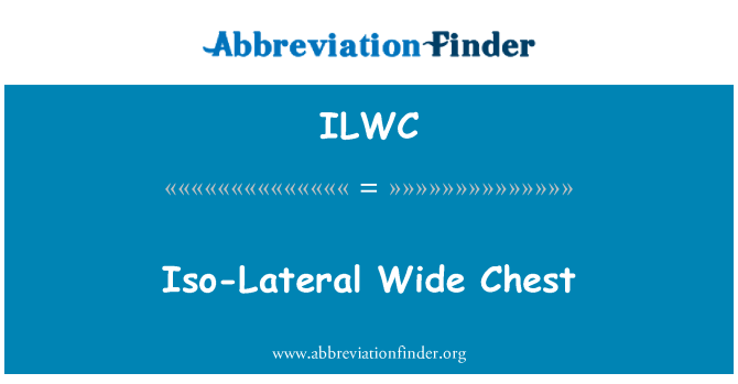 ILWC: ISO-Lateral geniş göğüs