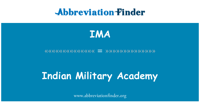 IMA: Académie militaire indien