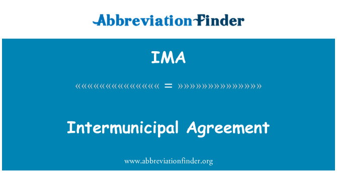 IMA: Intermunicipal thỏa thuận