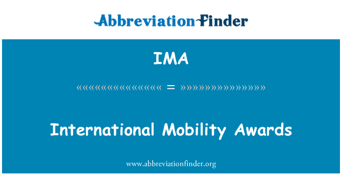 IMA: Internationale mobiliteit Awards