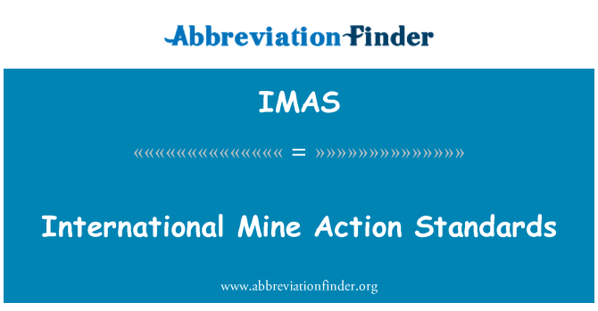 IMAS: International Mine Action Standards