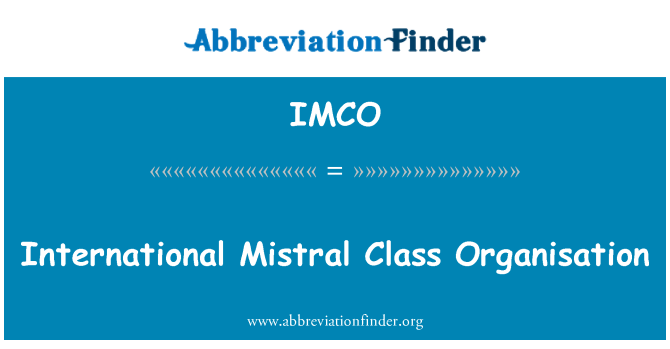 IMCO: International Mistral Class Organisation