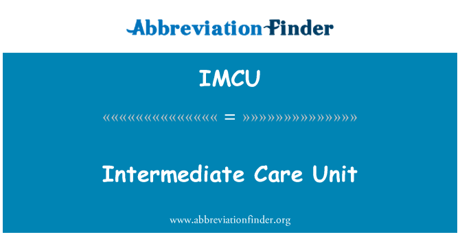 IMCU: יחידת טיפול ביניים