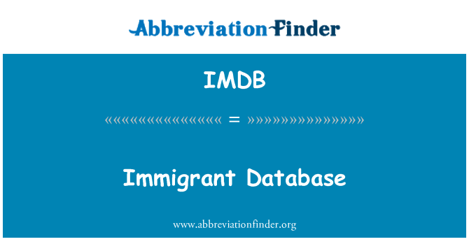 IMDB: Imigran de