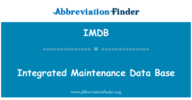 IMDB: Integrovaný údržba databáze