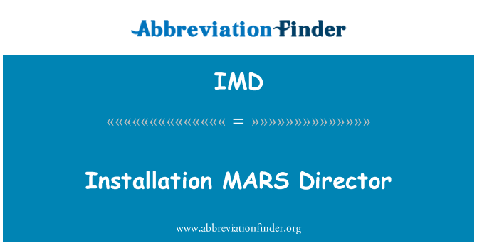 IMD: Instalacja MARS dyrektor