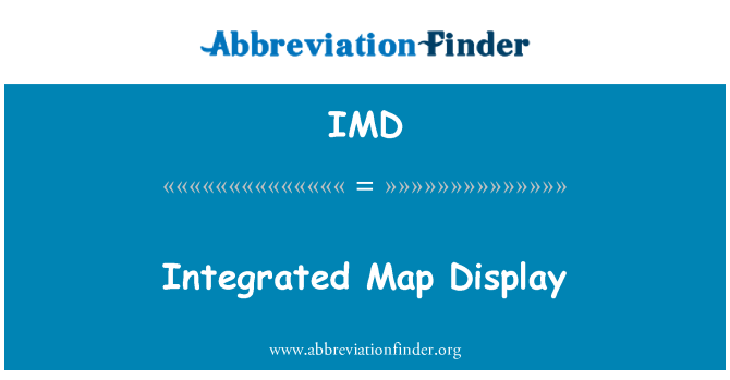 IMD: Affichage de la carte intégrée