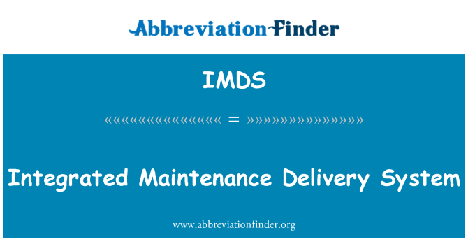 IMDS: Sistèm antretyen entegre
