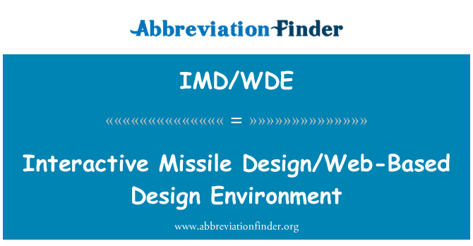 IMD/WDE: Okolje Design/spletni Design interaktivno raketne