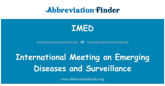 IMED: Chita tande intènasyonal sou Nouvelles kalite epidemi ak maladi siveyans