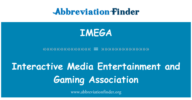 IMEGA: Interaktive medier underholdning og Gaming Association