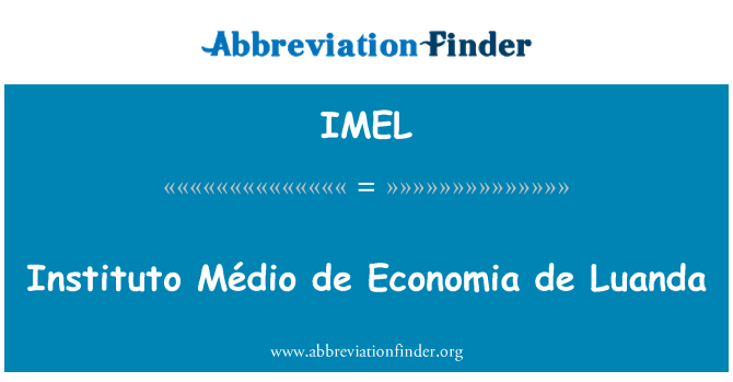 IMEL: Médio-Instituto de Economia de Luanda