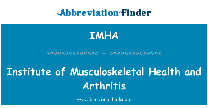 IMHA: Inštitút pohybovej a artritída