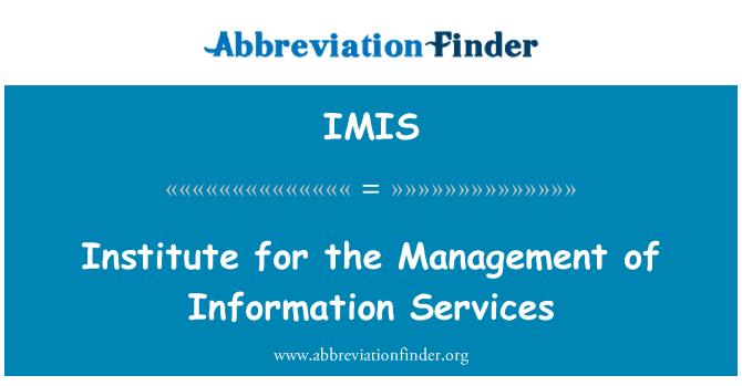 IMIS: 情報サービスのマネジメント研究所