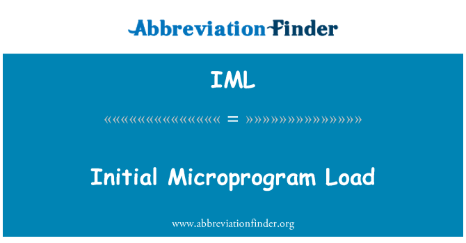 IML: Erste Microprogram-laden