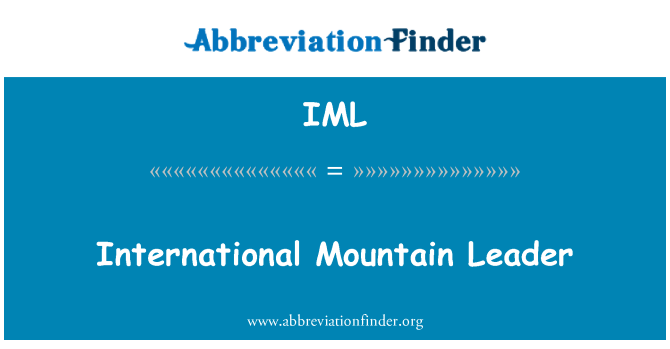 IML: अंतर्राष्ट्रीय माउंटेन नेता