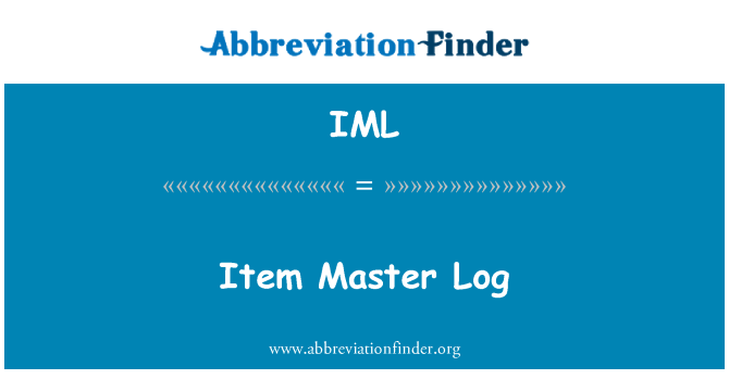 IML: Item induk Log