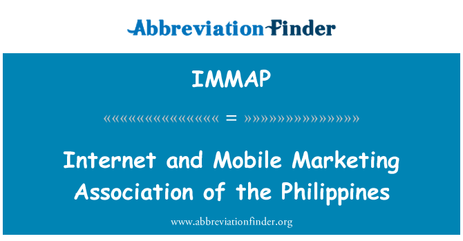 IMMAP: Internet i mobilni Marketing Association Filipini