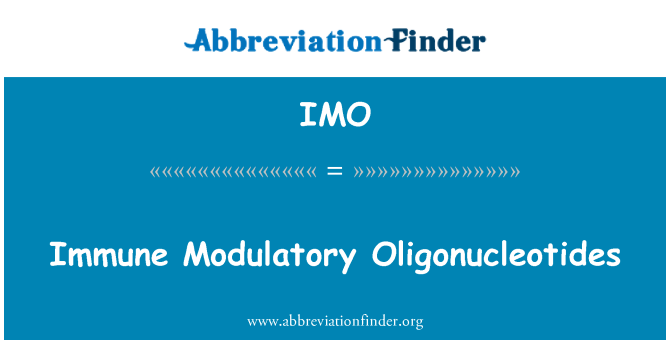 IMO: Immuunsüsteemi Modulatory Oligonucleotides