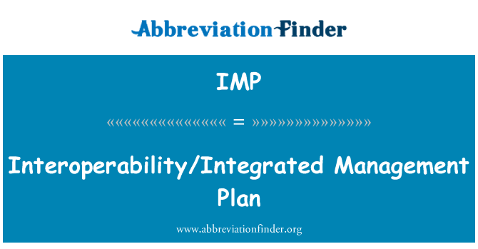 IMP: Plan de gestión de interoperabilidad integrados