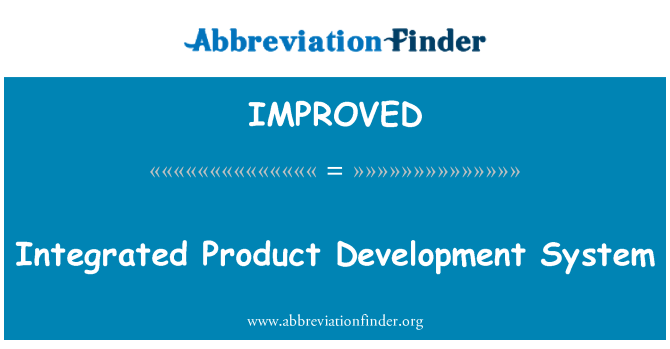 IMPROVED: Integreret produkt udviklingssystem