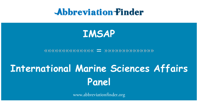 IMSAP: 國際海洋科學事務委員會