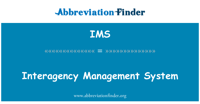 IMS: Tværinstitutionelle managementsystem