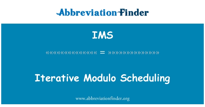 IMS: Iterativo módulo agendamento