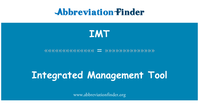 IMT: Integreret ledelsesværktøj