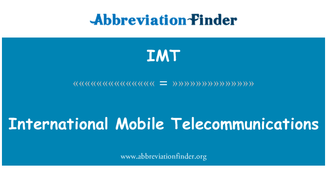 IMT: Rahvusvaheline mobiilside