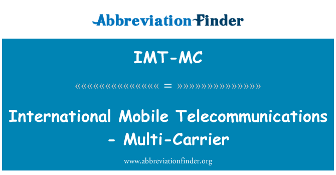 IMT-MC: Internazzjonali tat-telekomunikazzjonijiet mobbli - trasportatur f ' ħafna