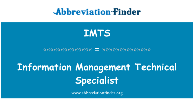 IMTS: Informācijas vadības tehnikas speciālists