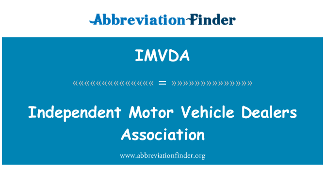 IMVDA: สมาคมผู้จำหน่ายรถยนต์อิสระ