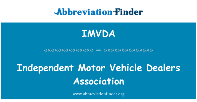 IMVDA: 독립적인 자동차 딜러 협회